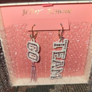 Betsey Johnson 'Go Team' Earrings